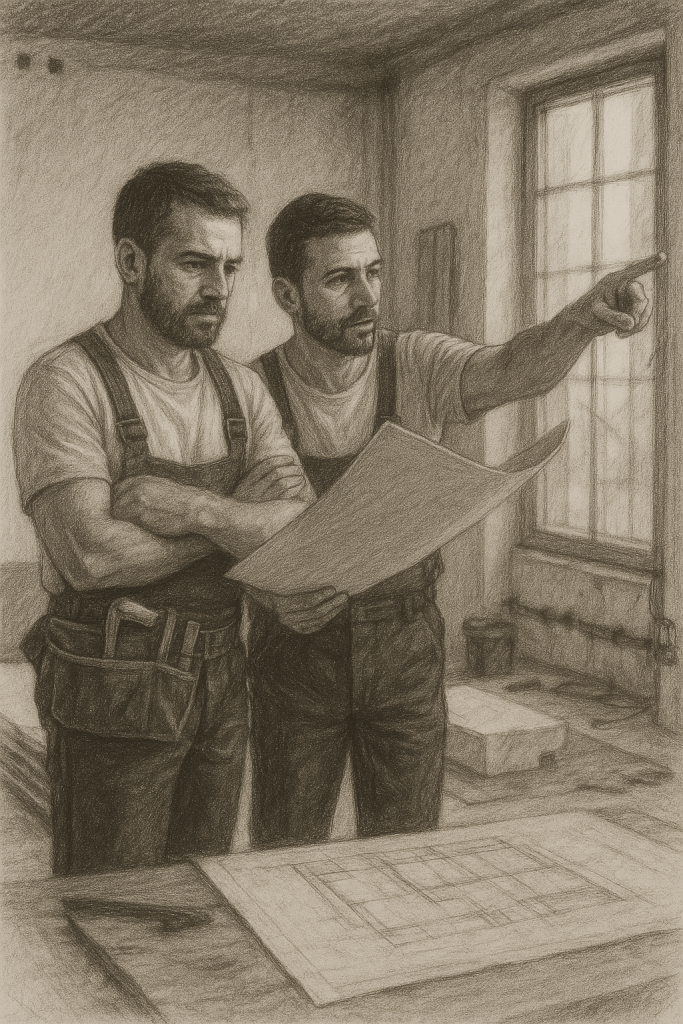 Maitre d'oeuvre toulouse sur chantier